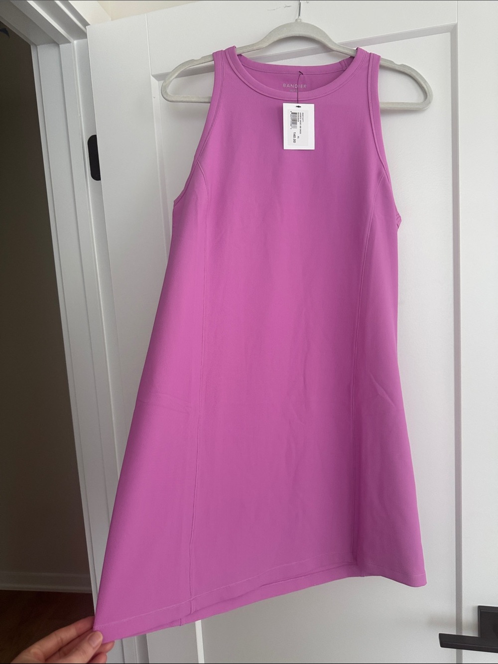 NWT Bandier APERITIF‎ sports ribbed Dress Lavender Pink